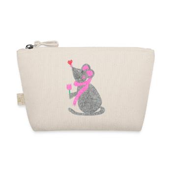 Cute mouse - Organic Pouch - nature - Front