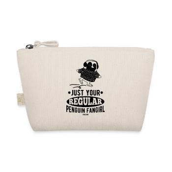 Penguin Ice Skating Girls Flightless - Organic Pouch - nature - Front