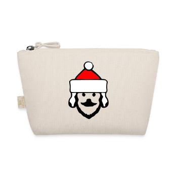 Santa Claus Dog Christmas Dogs Vector - Organic Pouch - nature - Front