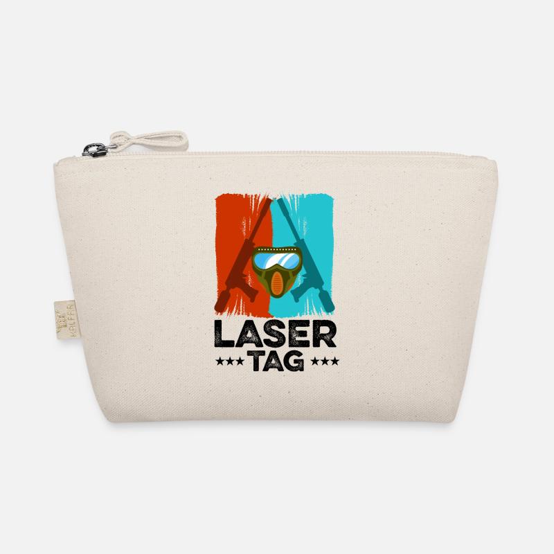 Retro Graphic Lasertag Player Lasertag Phaser Lase Bio-Täschchen