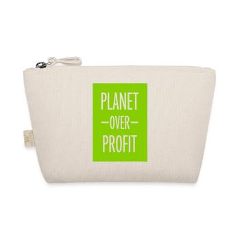 planet over profit Zitat - Bio-Täschchen - Natur - Vorne