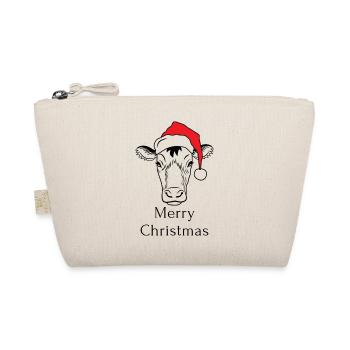 Merry Christmas Cow - Organic Pouch - nature - Front