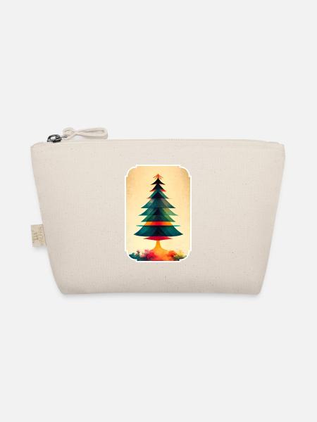 Weihnachtsbaum abheben - Bio-Täschchen - Natur - Vorne