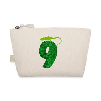 9. Geburtstag Eidechse 9 Reptil Thema Party Neun J - Bio-Täschchen - Natur - Vorne