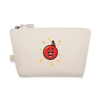 Funny Christmas bauble #3/9 - Organic Pouch - nature - Front