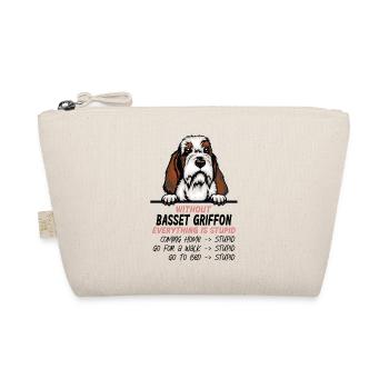 Ohne Basset Griffon ist alles doof - Bio-Täschchen - Natur - Vorne