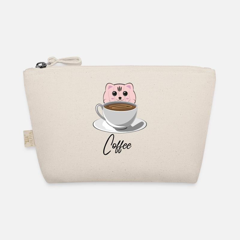 Coffee Cat - Organic Pouch - nature