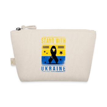 Ukraine flag with peace sign - Organic Pouch - nature - Front