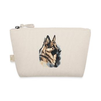 German Shepherd Watercolors - Organic Pouch - nature - Front