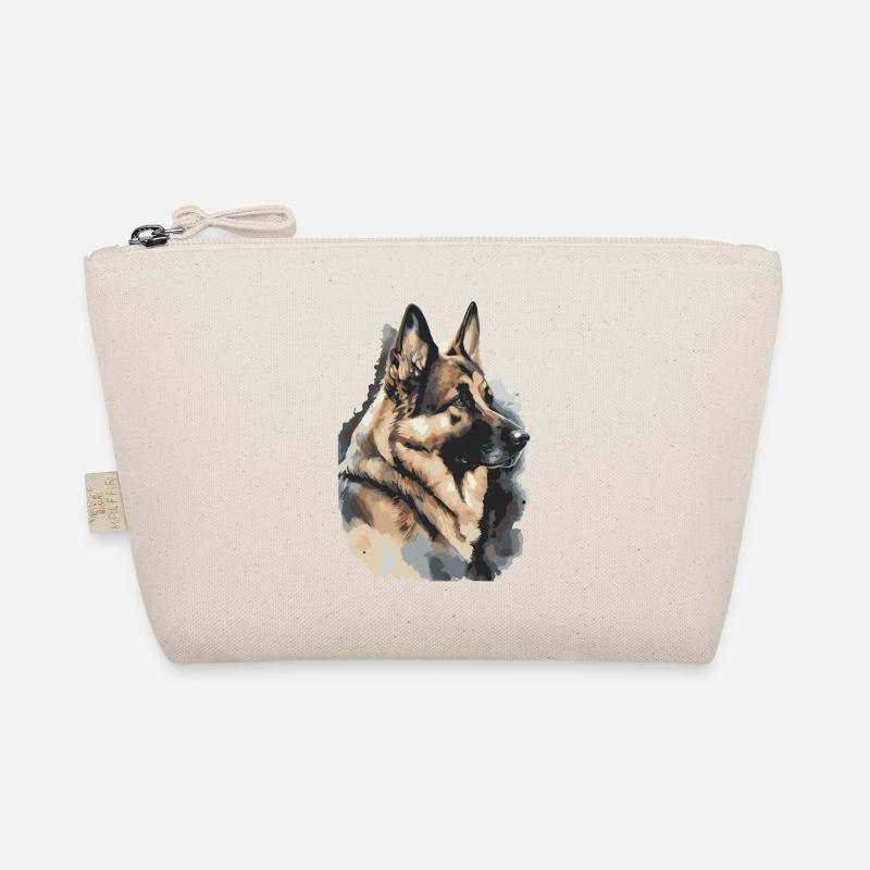German Shepherd Watercolors Organic Pouch