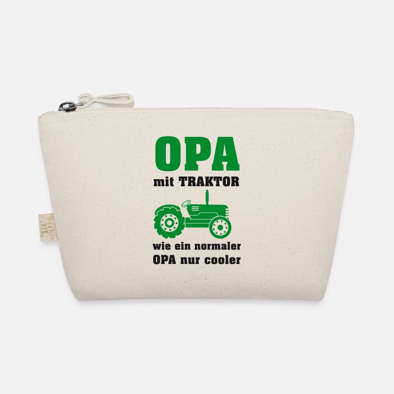 Opa mit Traktor Bio-Täschchen