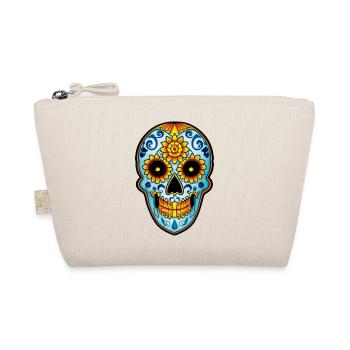 Skull Mexican Style, Día de Muertos - Bio-Täschchen - Natur - Vorne