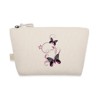 Deux papillons stylisés - Trousse biologique - nature - Devant