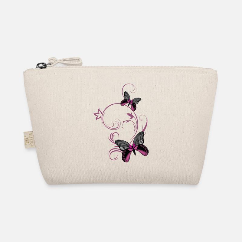 Two stylized butterflies Organic Pouch