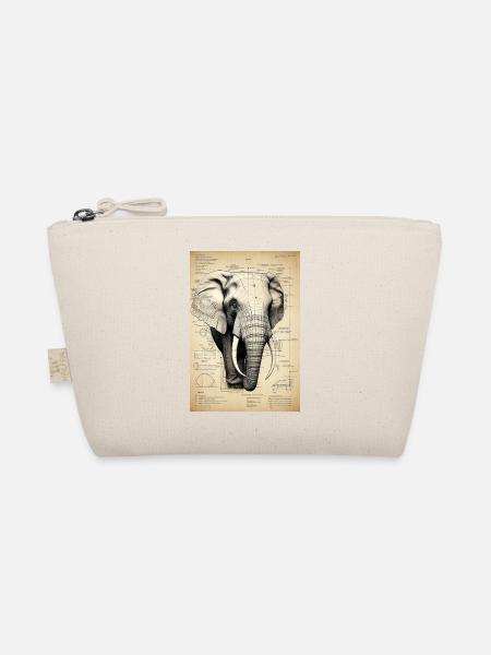 Elefant - Bio-Täschchen - Natur