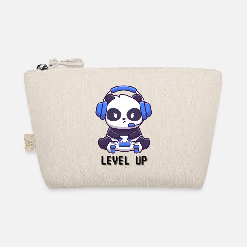 Level Up Panda Bio-Täschchen
