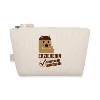 Erzieherin (Daumen hoch, Kawaii) - Bio-Täschchen - Natur - Vorne