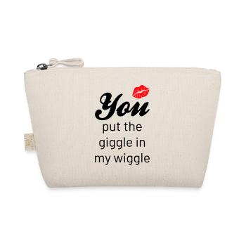 You put the giggle in my wiggle - Bio-Täschchen - Natur - Vorne