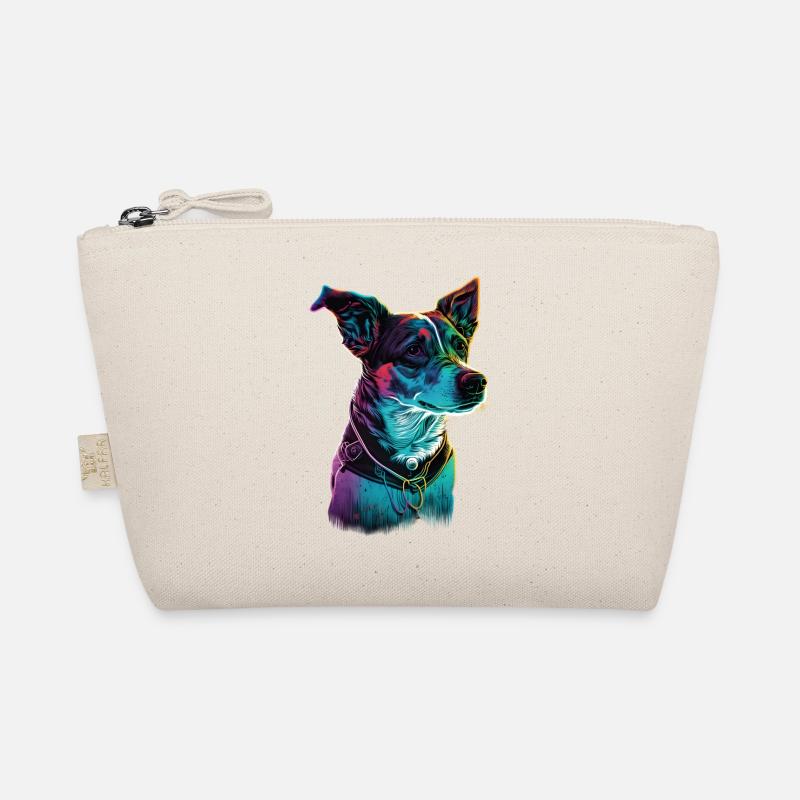 Jack Russell 80s - Bio-Täschchen - Natur