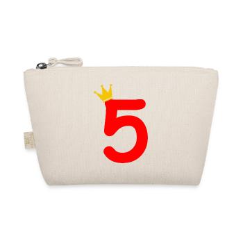 5th Birthday Gift - Organic Pouch - nature - Front
