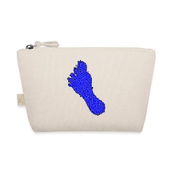 blue foot mosaic - Bio-Täschchen - Natur - Vorne