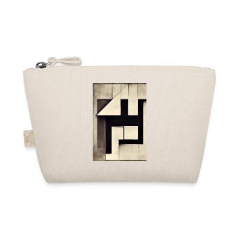 Black and white Bauhaus illustration - Organic Pouch - nature - Front