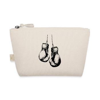 Hängende Boxhandschuhe schwarz - Bio-Täschchen - Natur - Vorne