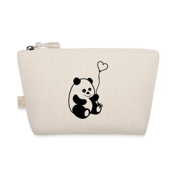 Panda Love - Organic Pouch - nature - Front