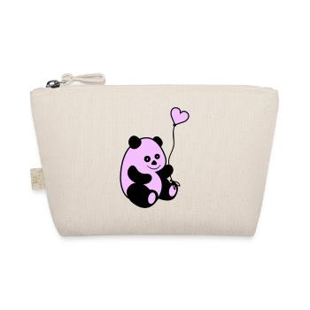 Panda Love - Organic Pouch - nature - Front