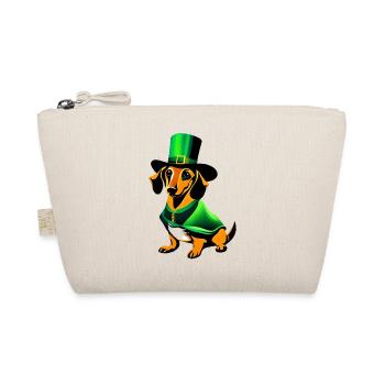 Dogs Dachshund Dog Owner Dog St Patrick's Day - Organic Pouch - nature - Front