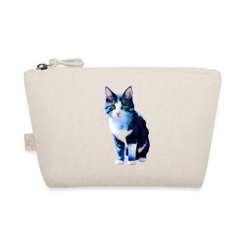 Domestic short-haired cat waits for owner - Organic Pouch - nature - Front