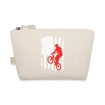 BMX USA Flagge - Bio-Täschchen - Natur - Vorne