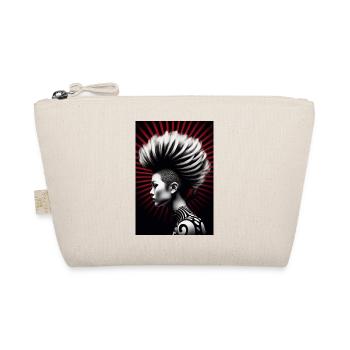 Mohawk Girl - Organic Pouch - nature - Front