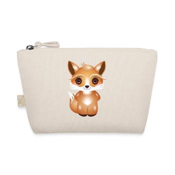 niedlicher Fuchs im Kawaii Comic Stil - Bio-Täschchen - Natur - Vorne