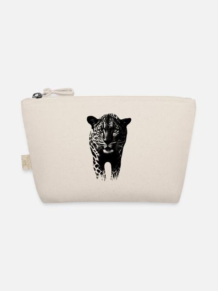 Leopard Gepard Raubkatze - Bio-Täschchen - Natur - Vorne