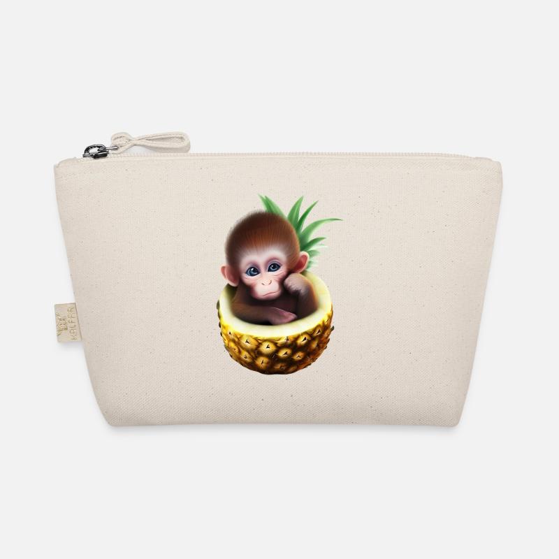 Little monkey in a pineapple Organic Pouch