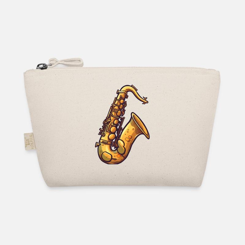 Saxophone in comic style Organic Pouch