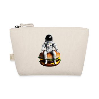 Space Astronaut Cheeseburger - Organic Pouch - nature - Front