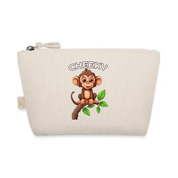 Cheeky Jungle Vibes Monkey - Organic Pouch - nature - Front