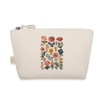 Wild Flower Botanical Floral Summer Flowers - Organic Pouch - nature - Front