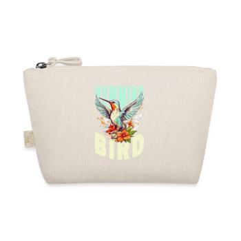 Kolibri Blumen Vogel Tier Kunst Aquarell Bunt - Bio-Täschchen - Natur - Vorne