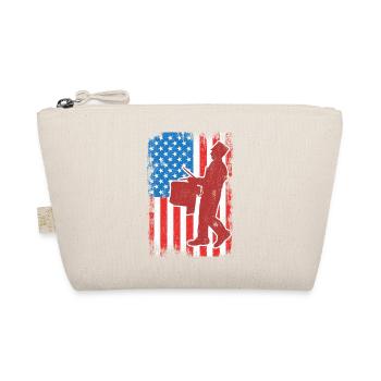 Trommel 4. Juli USA - Bio-Täschchen - Natur - Vorne