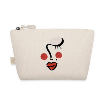 Abstract face of a woman - Organic Pouch - nature - Front