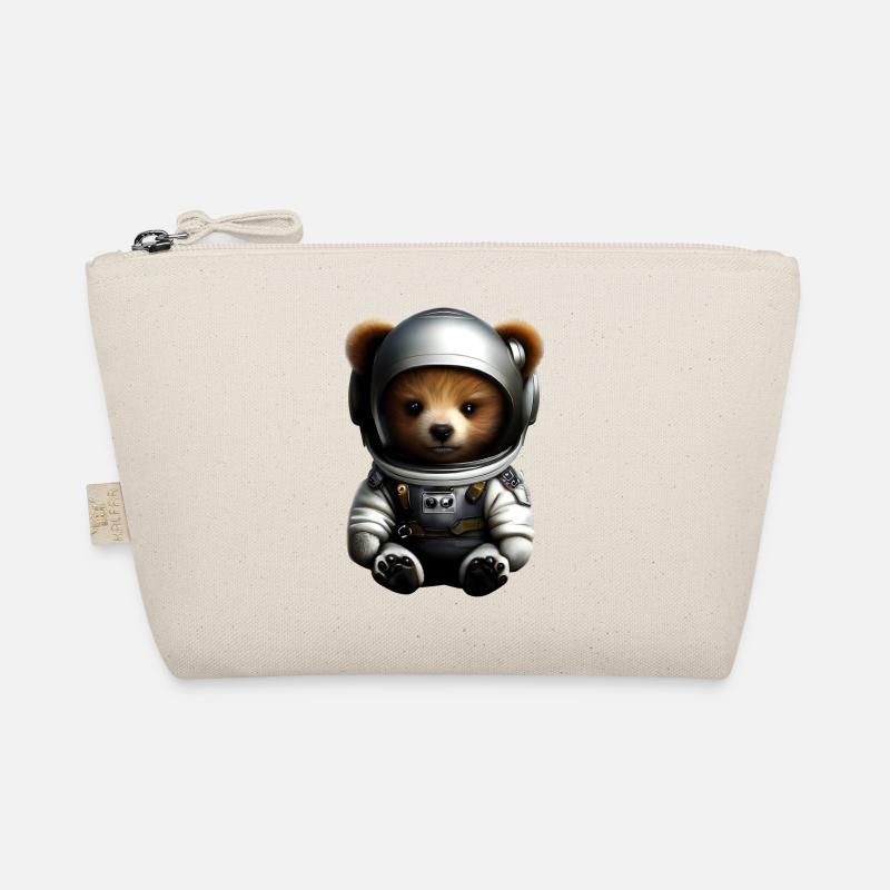 Bear in astronaut costume Organic Pouch
