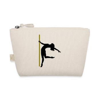 The silhouette of a pole dancer - Organic Pouch - nature - Front