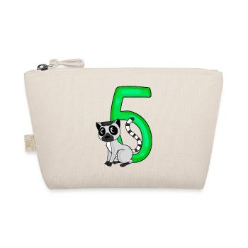 5 Anniversaire 5 ans avec motif animal - cinq - Trousse biologique - nature - Devant