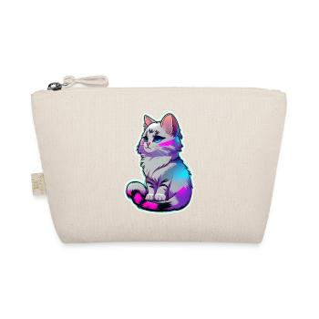 cute little gray cat - Organic Pouch - nature - Front