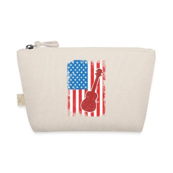 July 4 USA Ukulele - Organic Pouch - nature - Front