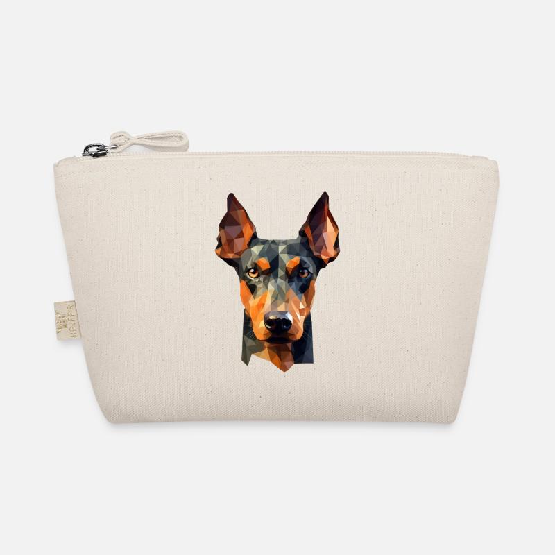 Doberman - Polygon Dog Design Organic Pouch