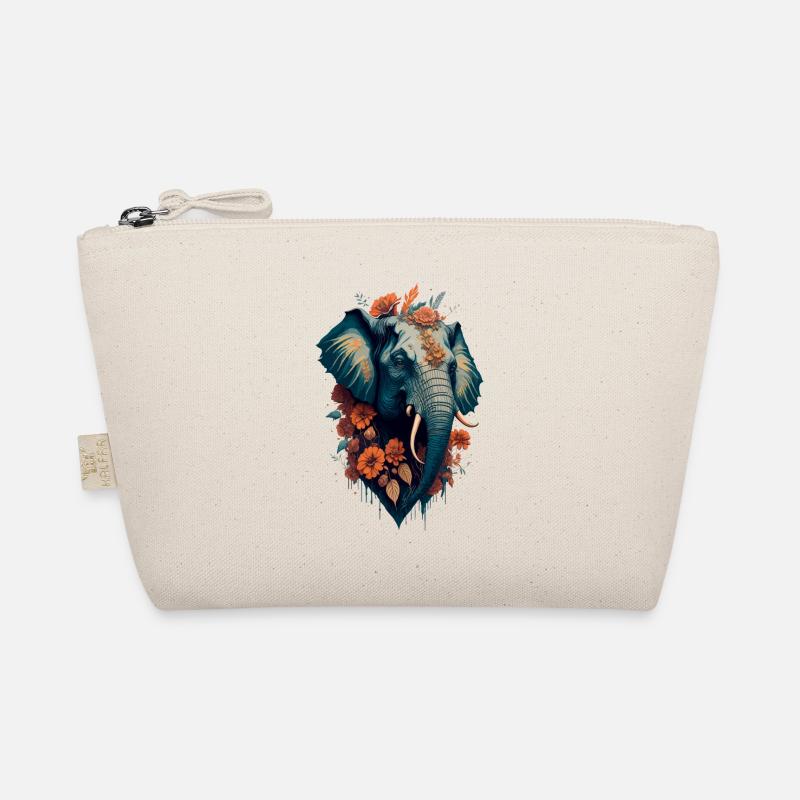 Elefanten-Blume Bio-Täschchen